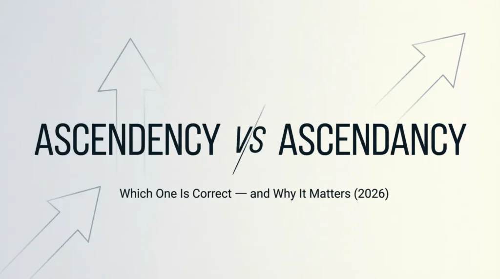 ascendency vs ascendancy