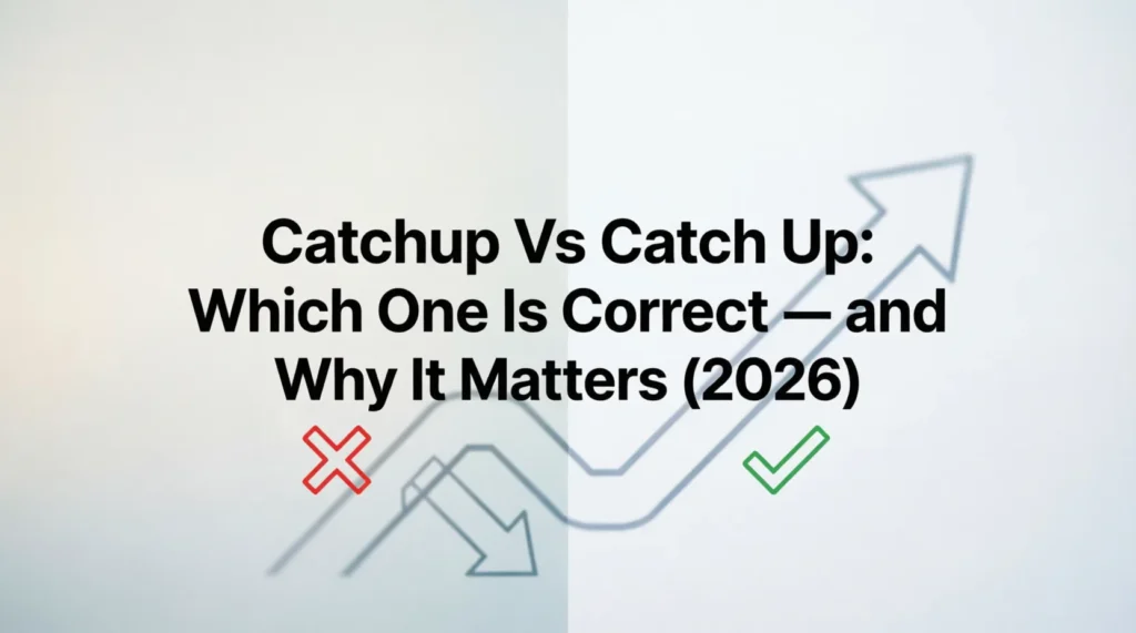 catchup vs catch up