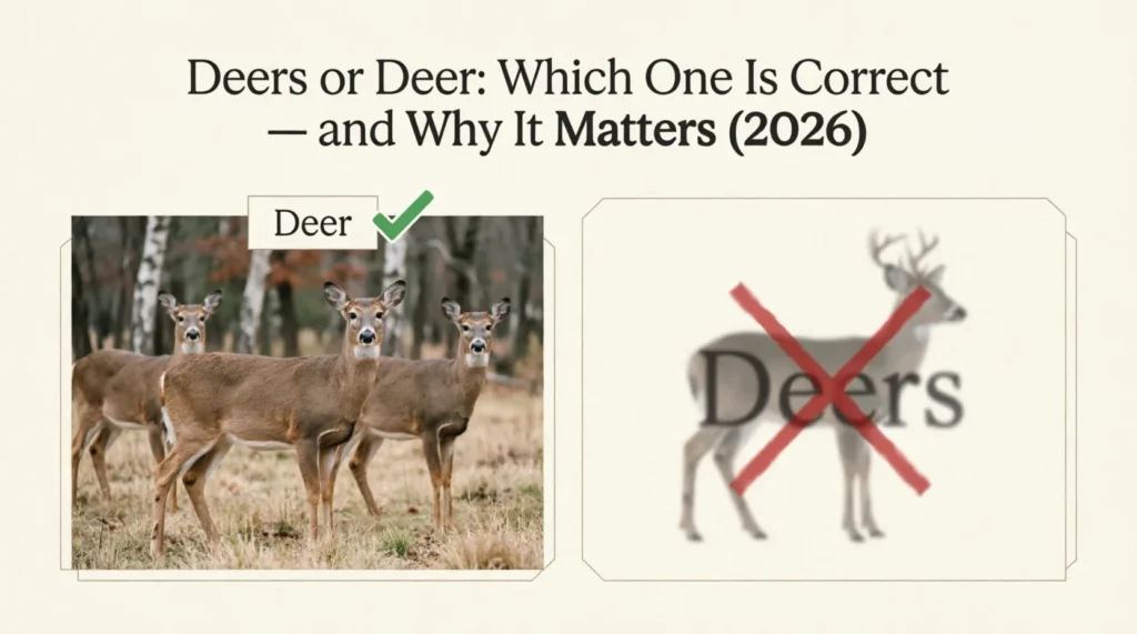 deers or deer