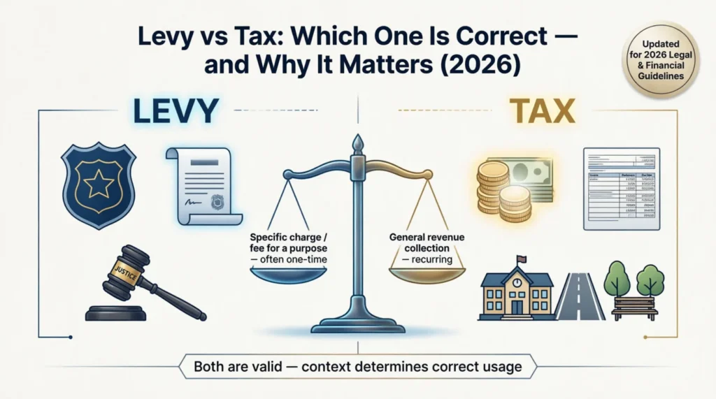 levy vs tax