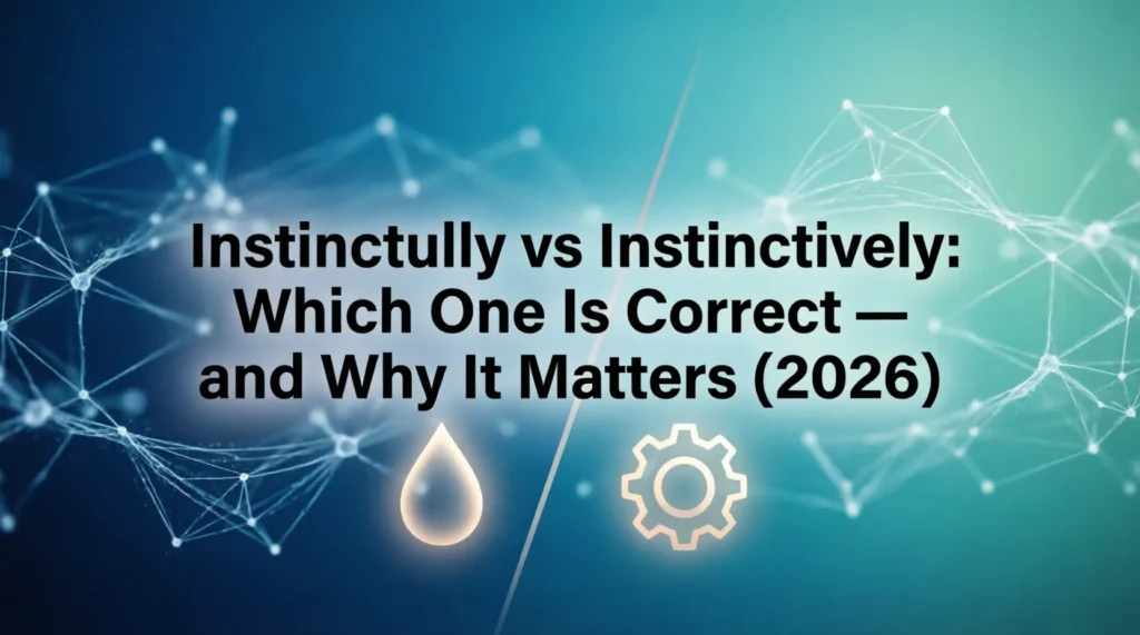 instinctually vs instinctively