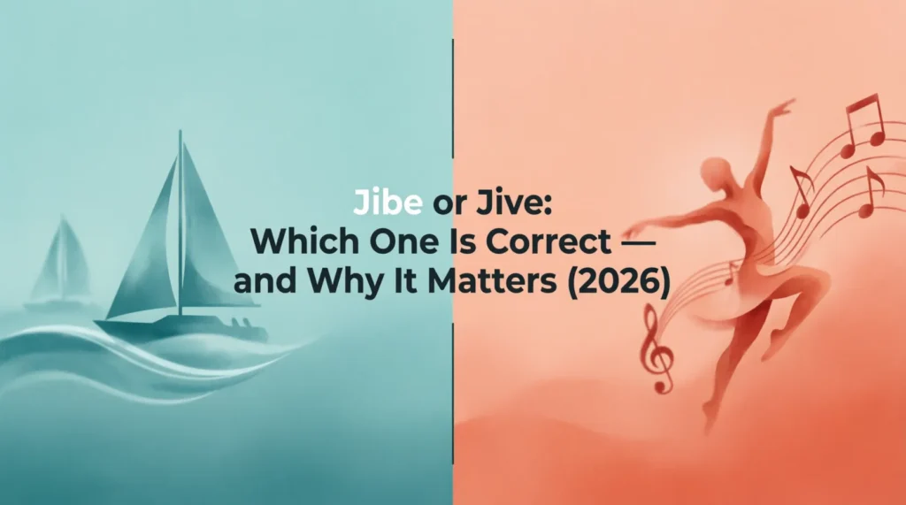 jibe or jive