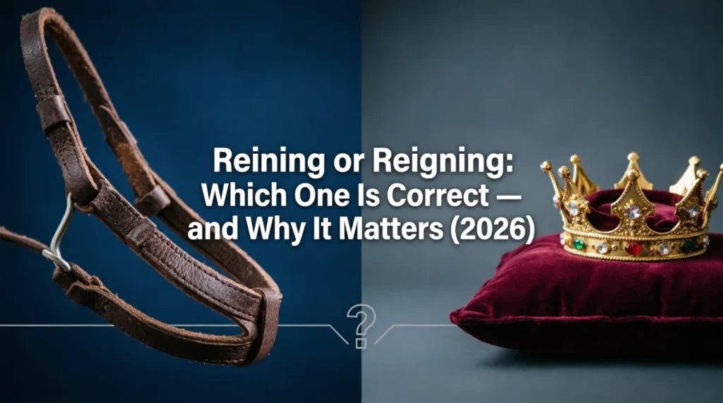 reining or reigning