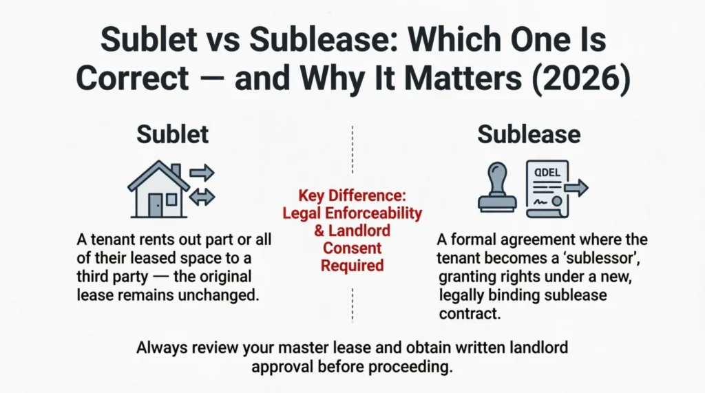sublet vs sublease