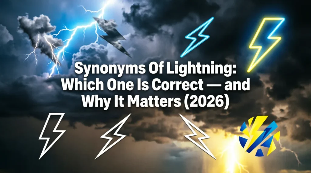 synonyms of lightning