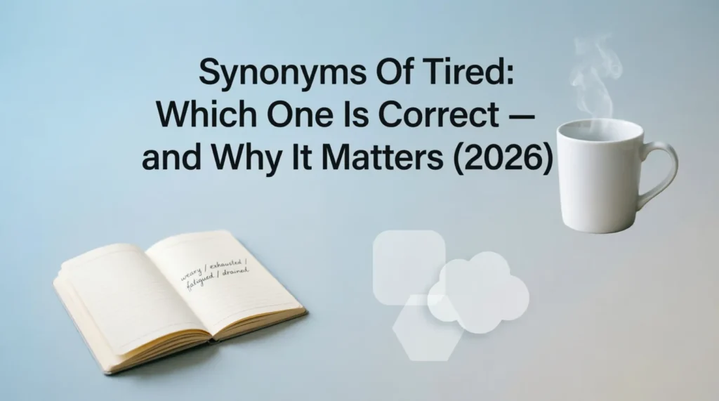 synonyms of tired