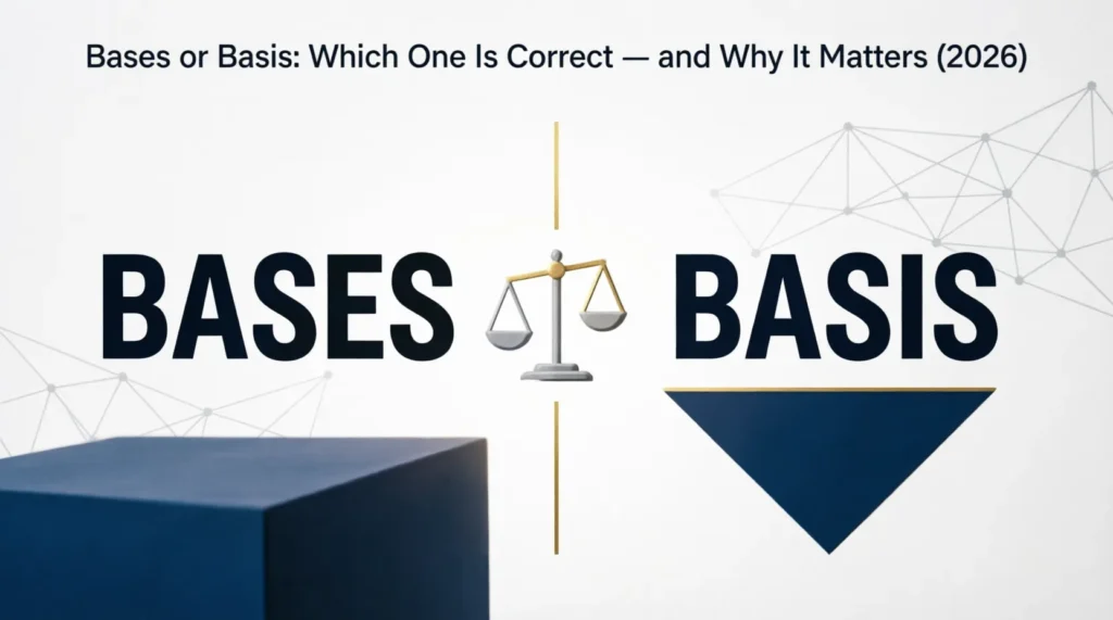 bases or basis