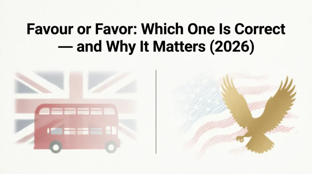 favour or favor