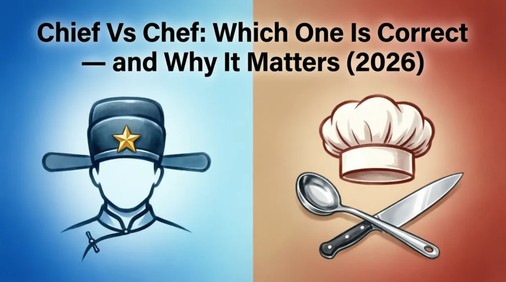 chief vs chef