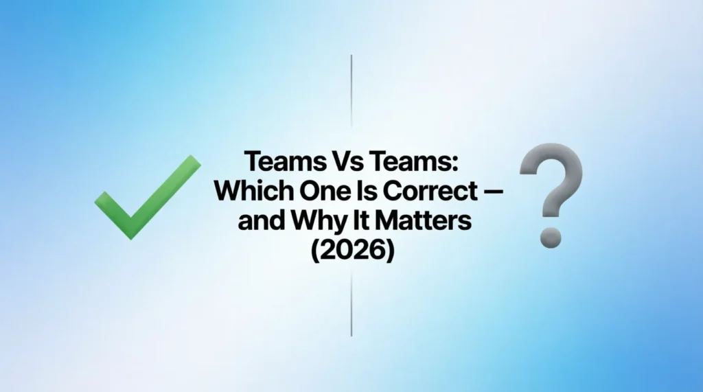 teams vs teams