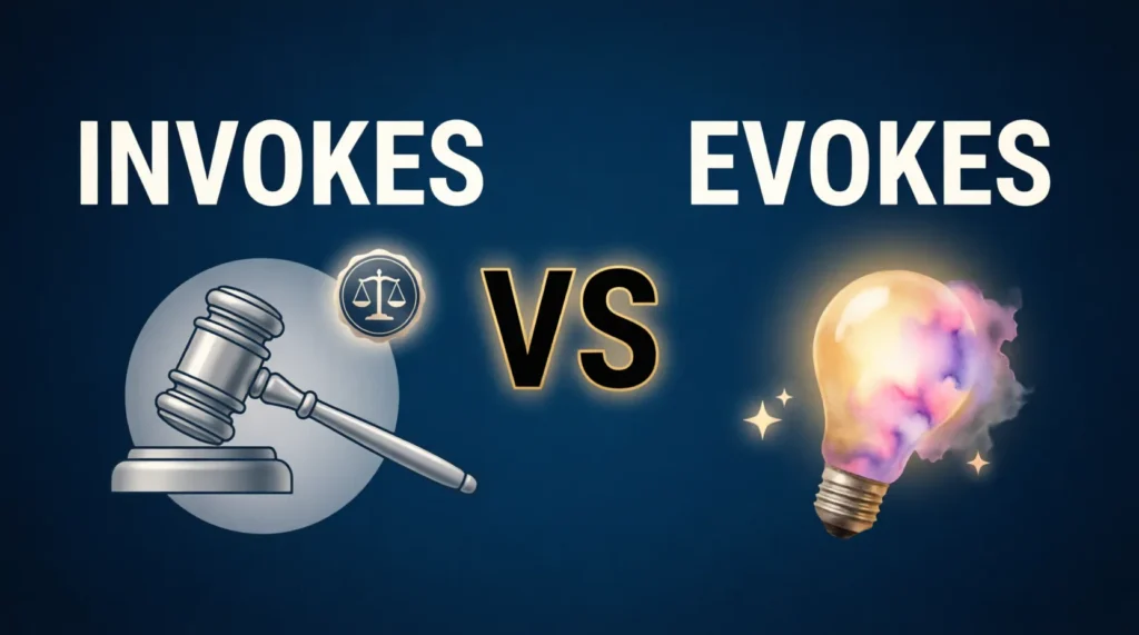 invokes vs evokes