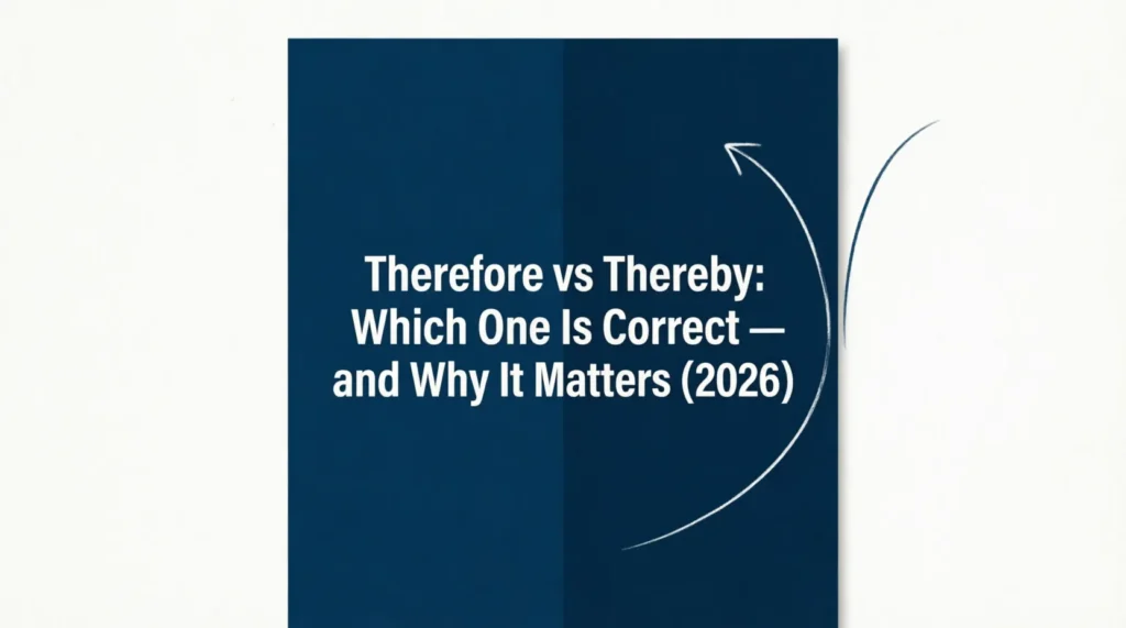 therefore vs thereby