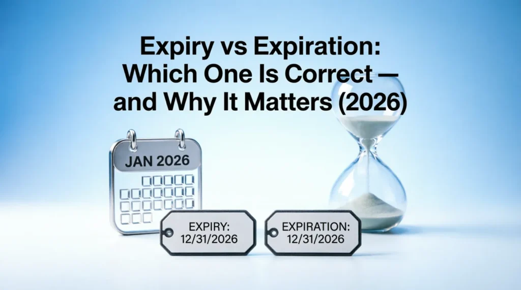 expiry vs expiration