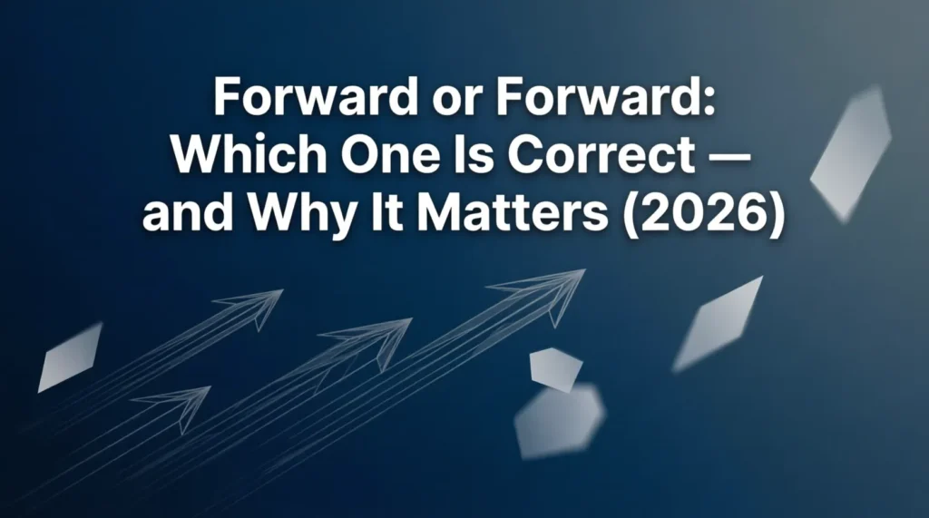 foward or forward