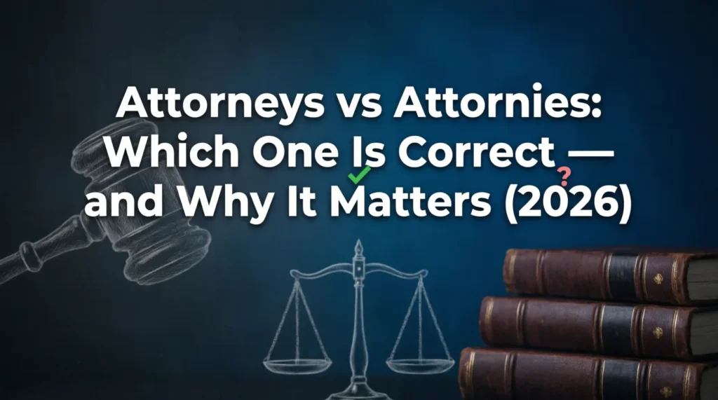 attorneys vs attornies
