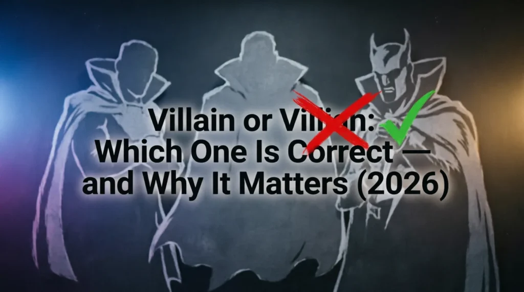 villain or villian