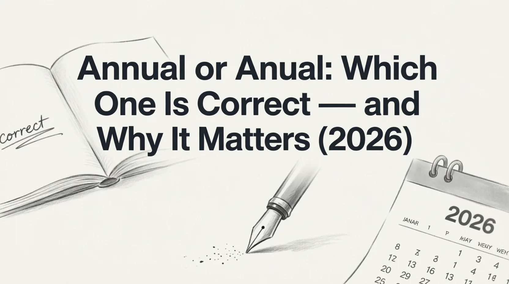 Annual or Anual: Which One Is Correct — and Why It Matters (2026) annual or anual