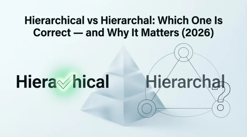 hierarchical vs hierarchal