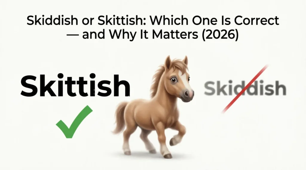 skiddish or skittish