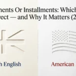 Instalments Or Installments: Which One Is Correct — and Why It Matters (2026) instalments or installments