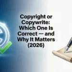 copyright or copywrite