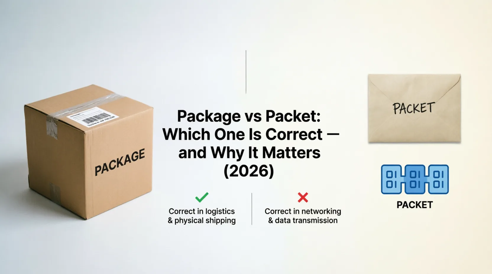 Package vs Packet: Which Is Correct? Full Guide (2026)