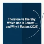 therefore vs thereby