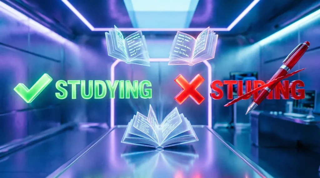 studying vs studing