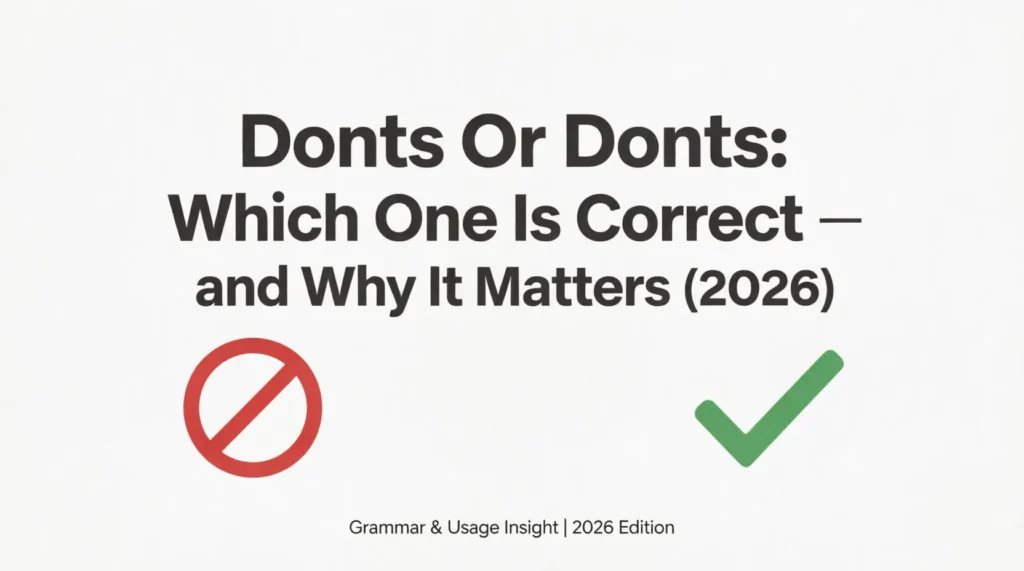 donts or donts
