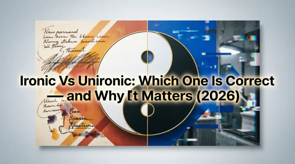 ironic vs unironic