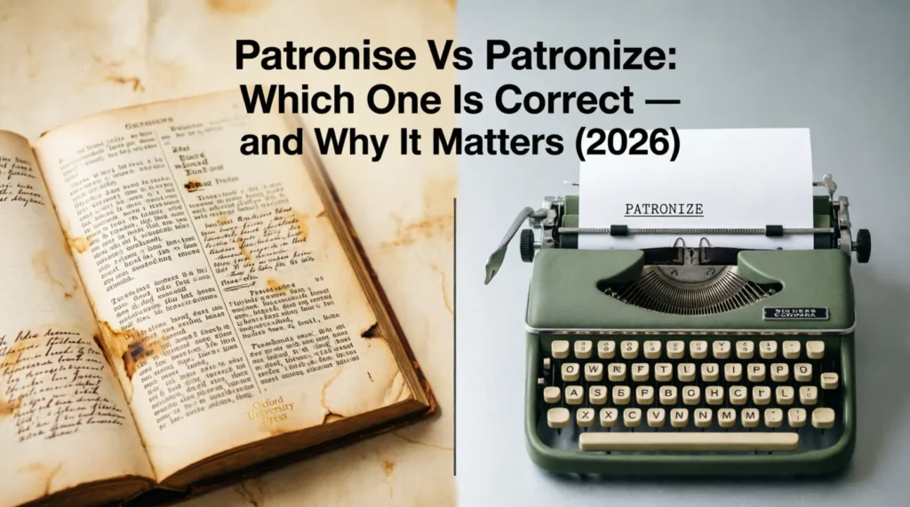patronise vs patronize