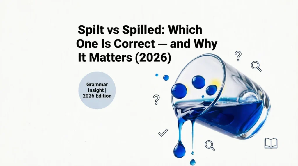 spilt vs spilled
