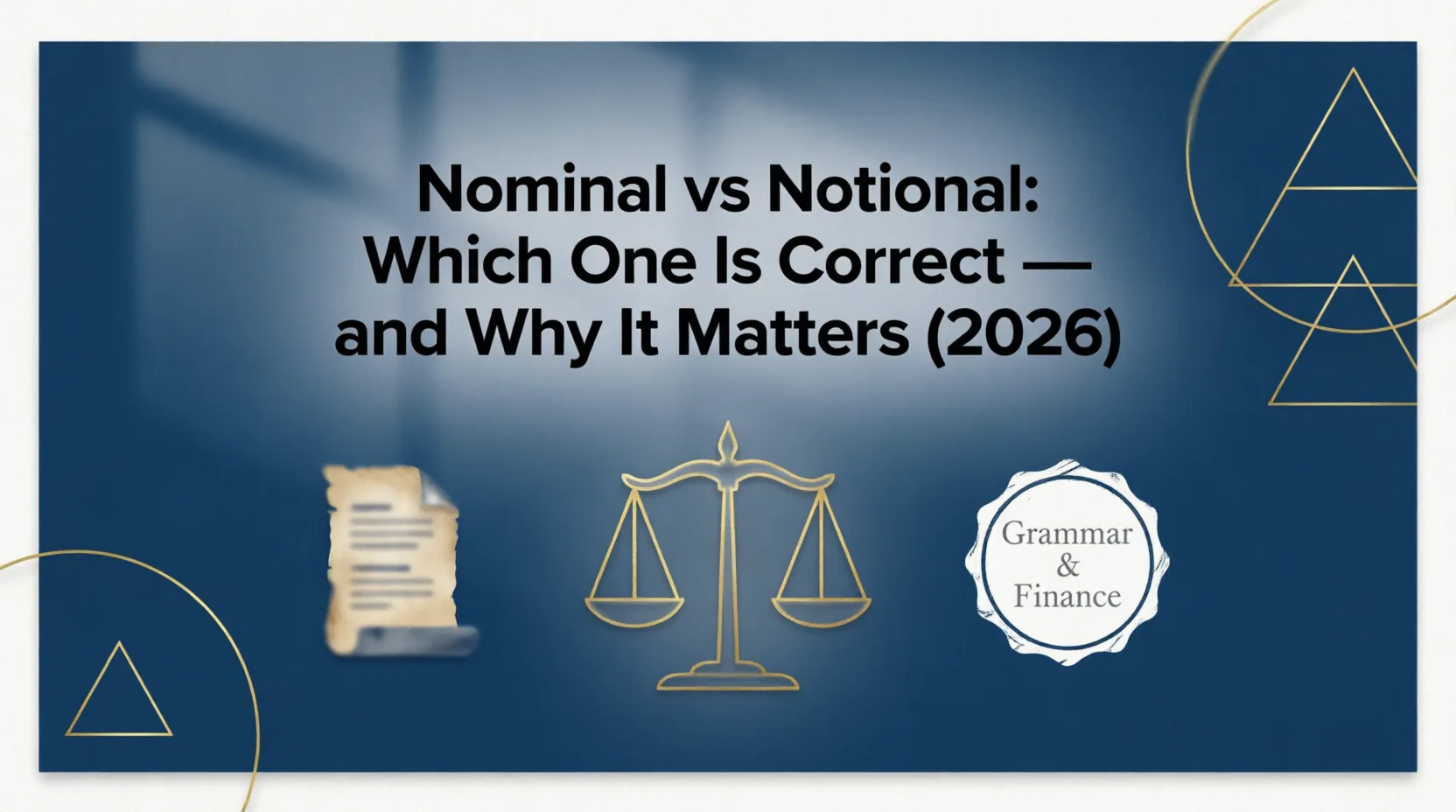 Nominal Vs Notional: Which One Is Correct — and Why It Matters (2026) nominal vs notional