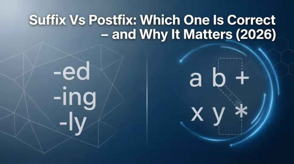 suffix vs postfix