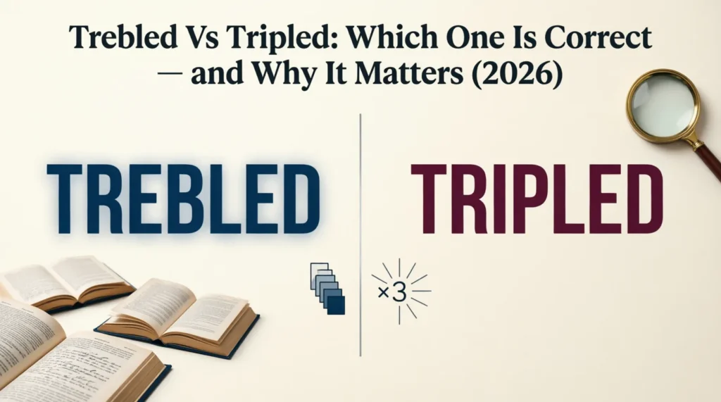 trebled vs tripled