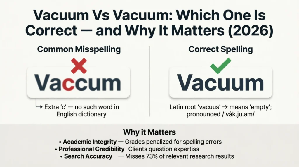vaccum vs vacuum