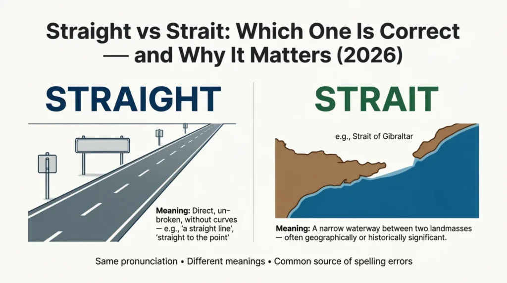 straight vs strait