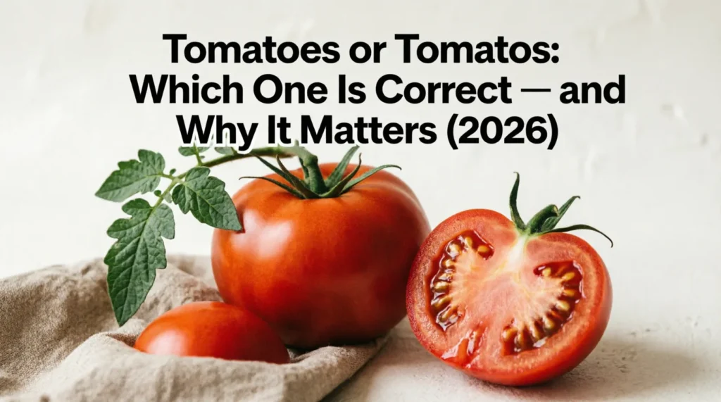 tomatoes or tomatos