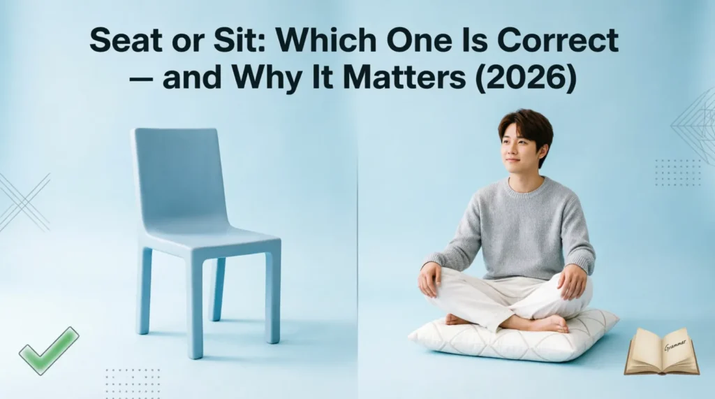 seat or sit