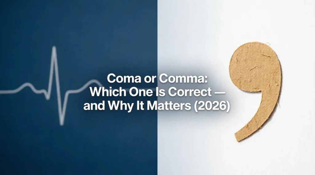 coma or comma