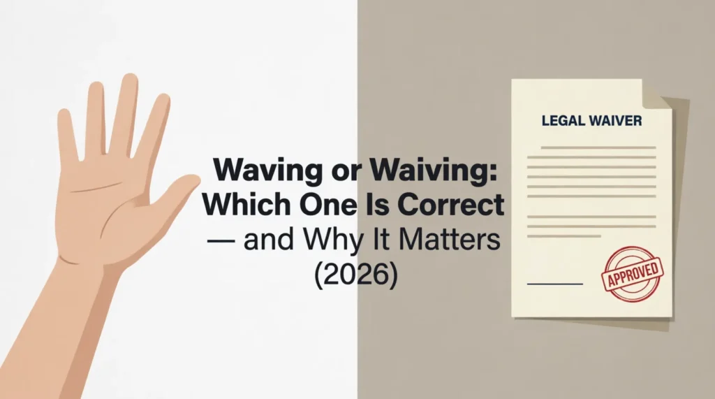 waving or waiving