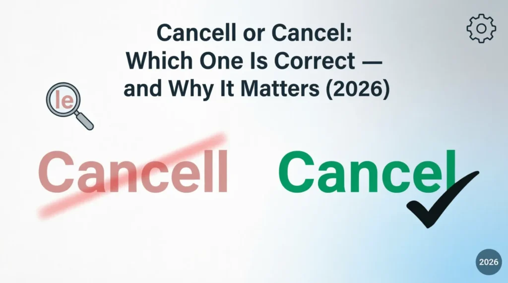 cancell or cancel