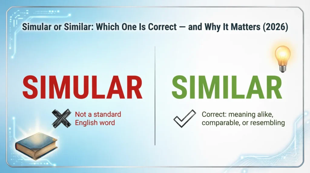 simular or similar
