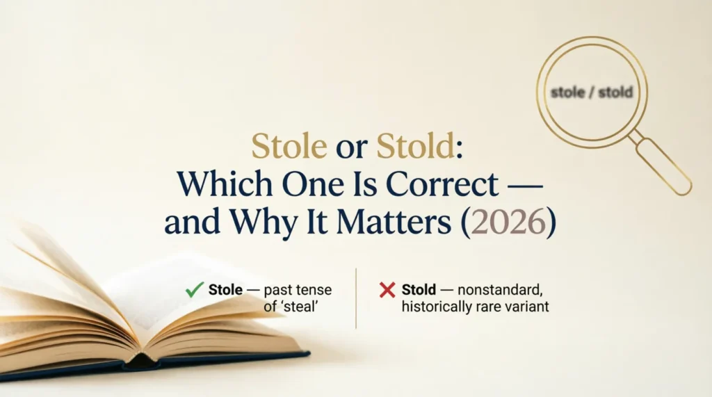 stole or stold