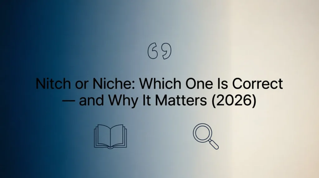 nitch or niche