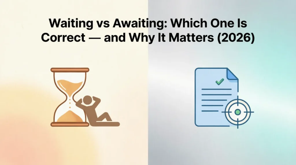 waiting vs awaiting