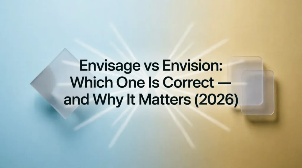 envisage vs envision