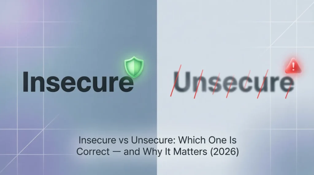 insecure vs unsecure