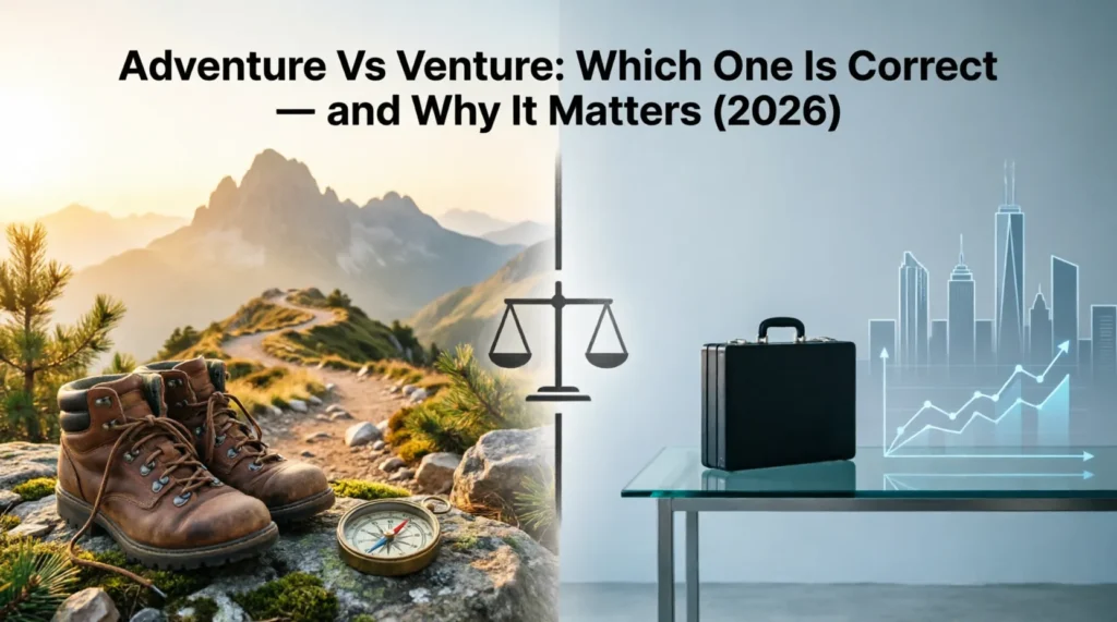 adventure vs venture