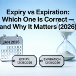 expiry vs expiration
